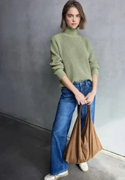 STREET ONE STUDIO Pullover & Sweatshirts*Turtleneck Pullover slate green