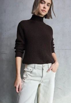 STREET ONE STUDIO Pullover & Sweatshirts*Turtleneck Pullover velvet wine