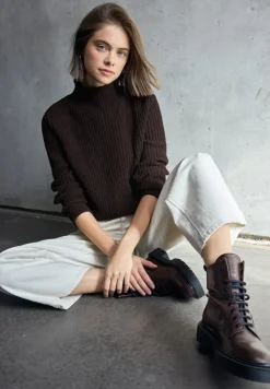 STREET ONE STUDIO Pullover & Sweatshirts*Turtleneck Pullover velvet wine