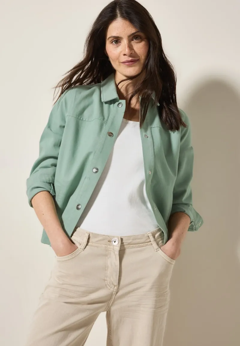 Cecil Jacken*Twill Jacke matcha green