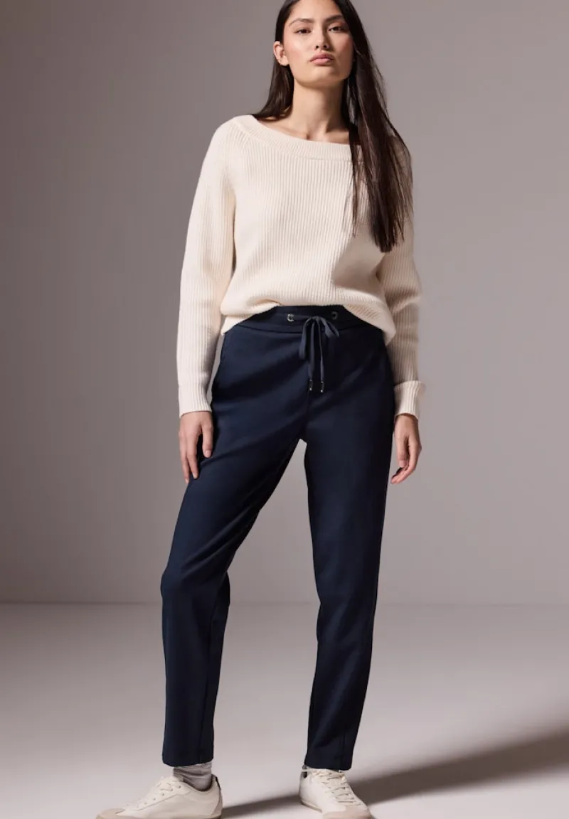 STREET ONE STUDIO Hosen*Twill Jogger deep blue
