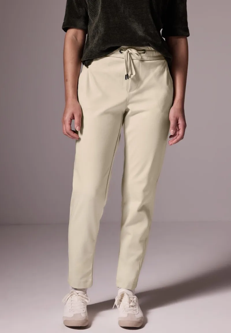 STREET ONE STUDIO Hosen*Twill Jogger vanilla sky