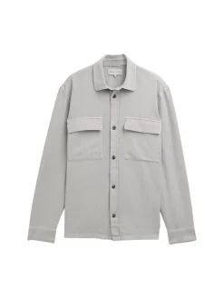 Tom Tailor Denim Hemden*Twill Overshirt aus Baumwolle chalk grey