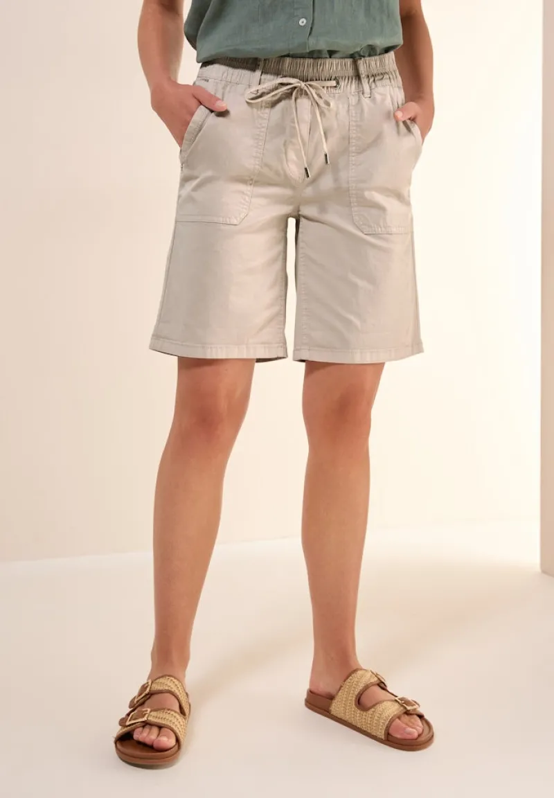 Cecil Shorts*Twill Shorts im Washed-Look boulder beige