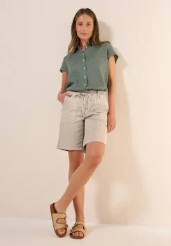 Cecil Shorts*Twill Shorts im Washed-Look boulder beige