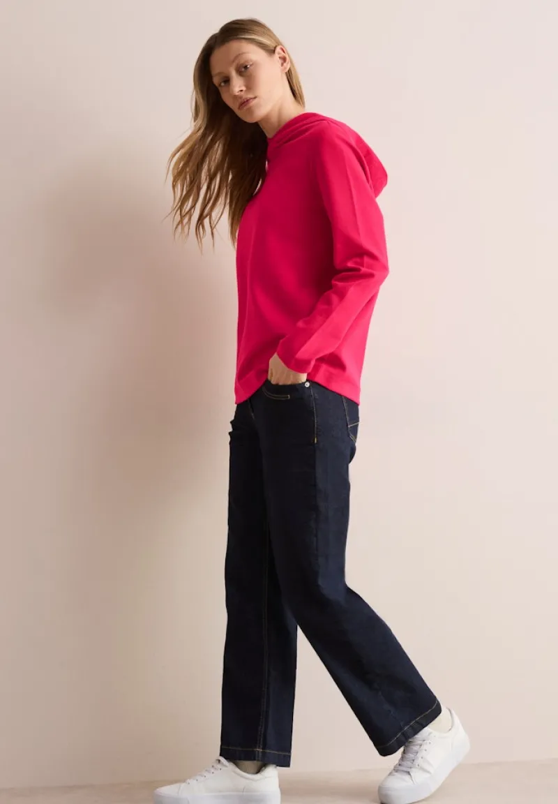 Cecil Pullover & Sweatshirts*Twill Sweat Hoodie granita red