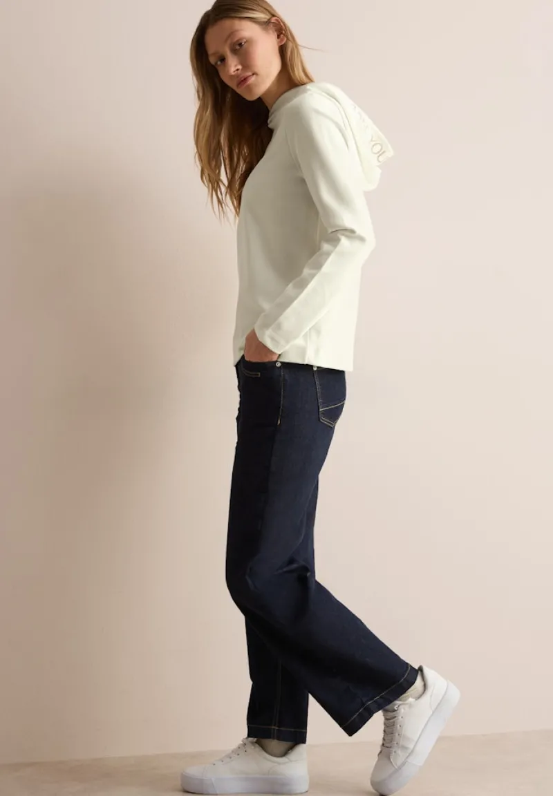 Cecil Pullover & Sweatshirts*Twill Sweat Hoodie vanilla white