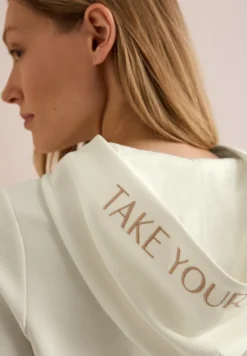 Cecil Pullover & Sweatshirts*Twill Sweat Hoodie vanilla white