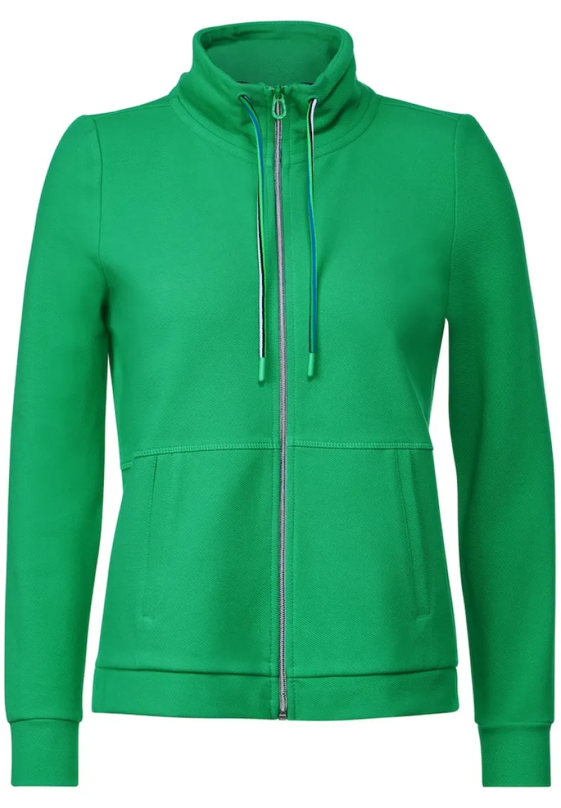 Cecil Pullover & Sweatshirts*Twill Sweatjacke Celery Green