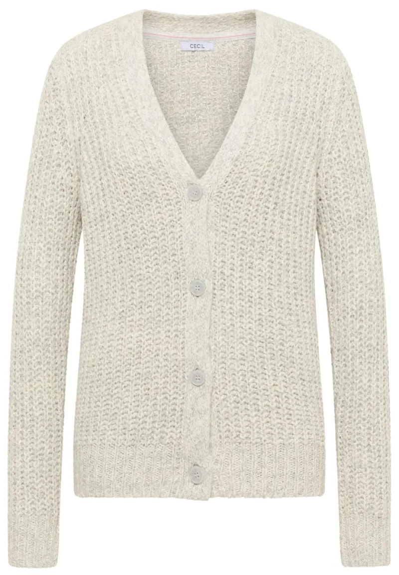 Cecil Pullover & Sweatshirts*Two Tone Cardigan metal grey melange