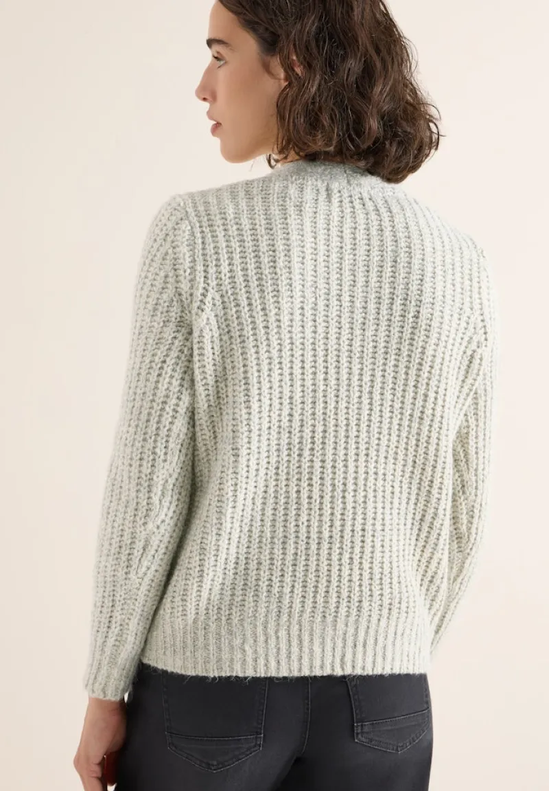 Cecil Pullover & Sweatshirts*Two Tone Cardigan metal grey melange