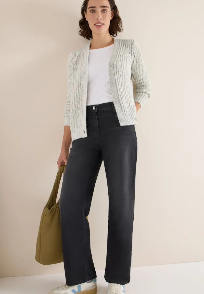 Cecil Pullover & Sweatshirts*Two Tone Cardigan metal grey melange