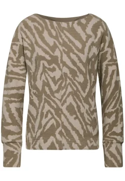 Street One Pullover & Sweatshirts*Two-Tone Jaquard Shirt honey sand