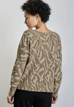 Street One Pullover & Sweatshirts*Two-Tone Jaquard Shirt honey sand