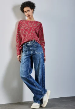 Street One Pullover & Sweatshirts*Two-Tone Jaquard Shirt sugar coral