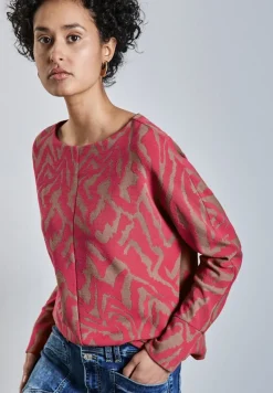 Street One Pullover & Sweatshirts*Two-Tone Jaquard Shirt sugar coral