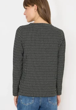 Cecil Shirts*Two-Tone Strukturshirt Black