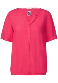 Cecil Blusen*Unifarbene Basic Bluse strawberry red
