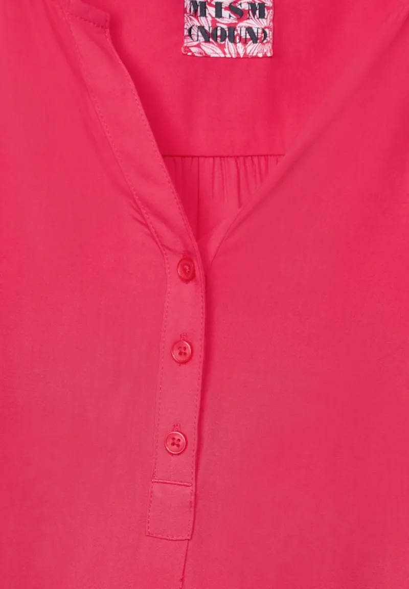 Cecil Blusen*Unifarbene Basic Bluse strawberry red