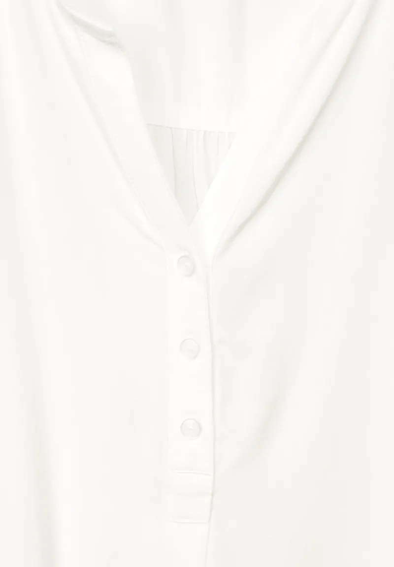 Cecil Blusen*Unifarbene Basic Bluse vanilla white
