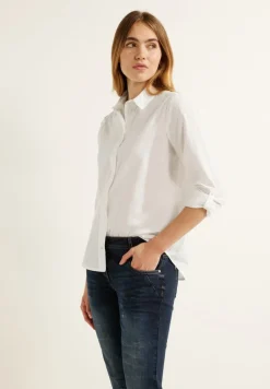 Cecil Blusen*Unifarbene Baumwollbluse vanilla white