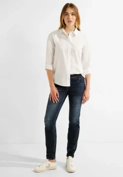 Cecil Blusen*Unifarbene Baumwollbluse vanilla white