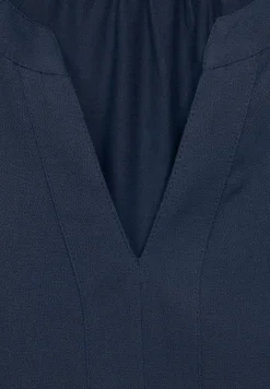 Cecil Blusen*Unifarbene Bluse River Blue