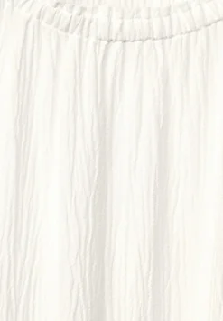 Cecil Blusen*Unifarbene Struktur Bluse vanilla white