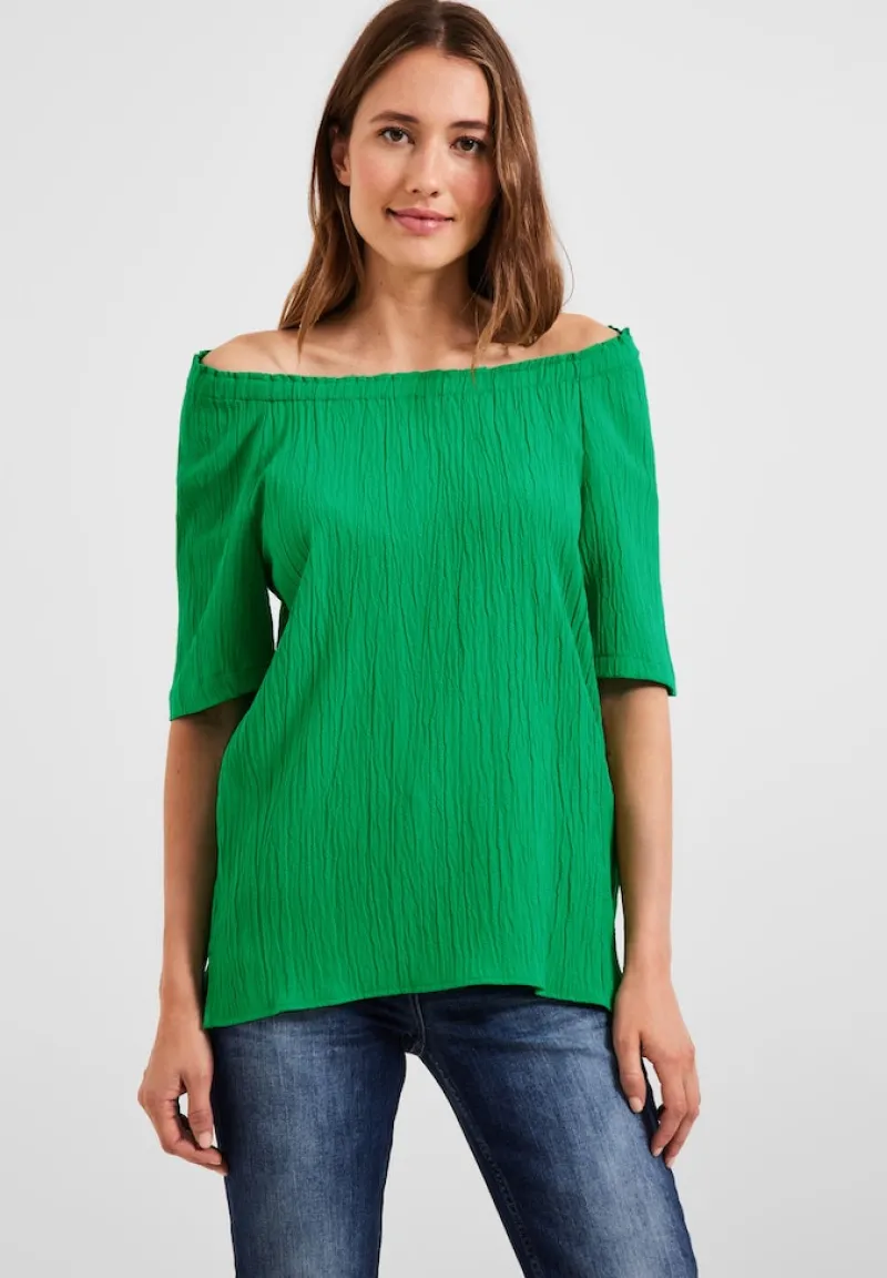 Cecil Blusen*Unifarbene Struktur Bluse fresh green