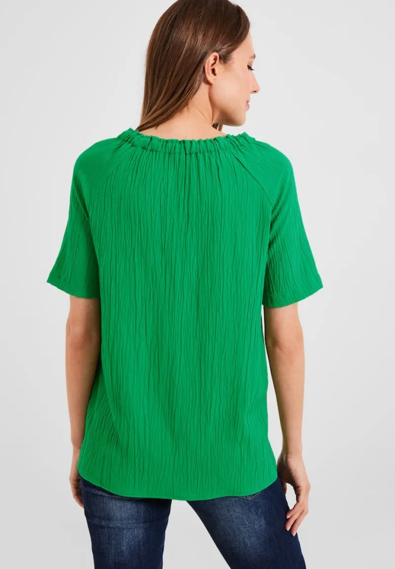 Cecil Blusen*Unifarbene Struktur Bluse fresh green