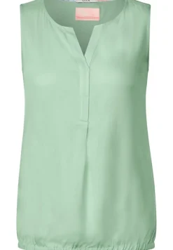 Cecil Blusen*Unifarbenes Blusentop fresh salvia green
