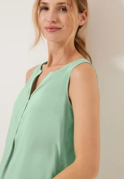 Cecil Blusen*Unifarbenes Blusentop fresh salvia green