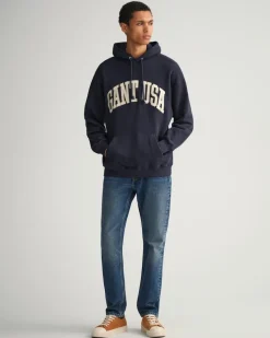 Gant Pullover & Sweatshirts|Big Boys*USA Graphic Sweat Hoodie evening blue