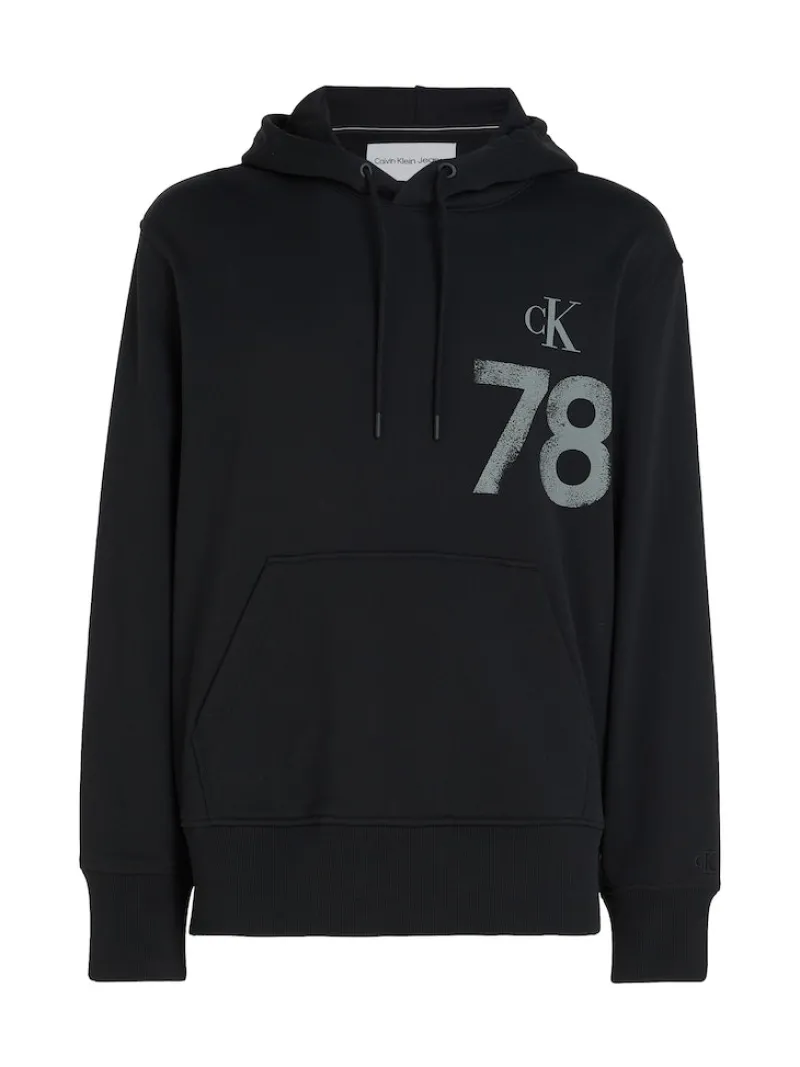 Calvin Klein Jeans Pullover & Sweatshirts*VARSITY 1978 HOODY ck black