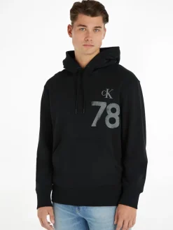 Calvin Klein Jeans Pullover & Sweatshirts*VARSITY 1978 HOODY ck black