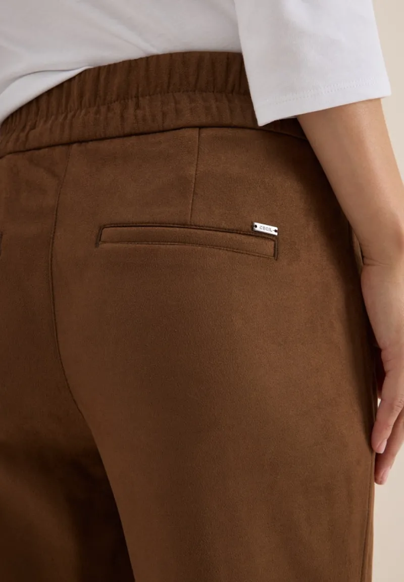 Cecil Hosen*Velourshose mocha caramel