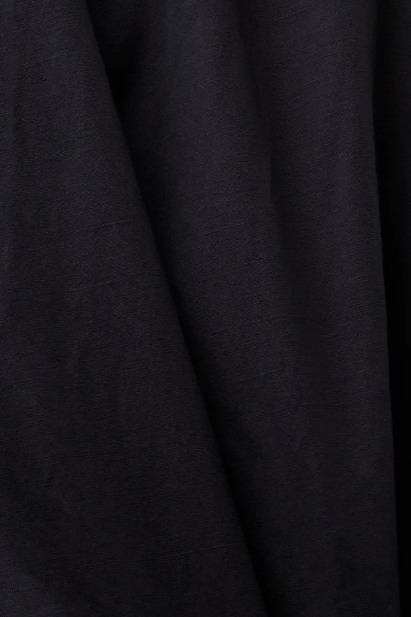 Esprit Shorts*Verkürzte Culotte aus Baumwolle und Leinen Black