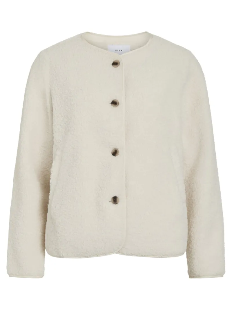 Vila Jacken*VIADA TEDDY JACKET birch