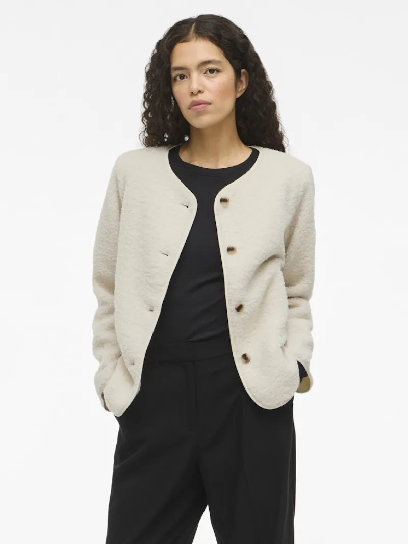 Vila Jacken*VIADA TEDDY JACKET birch