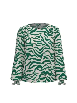 Vila Blusen*VIALINIA O-NECK L/S TOP/LC egret