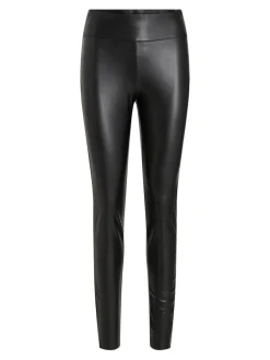 Vila Hosen*VIBARB COATED HW LEGGING - NOOS Black