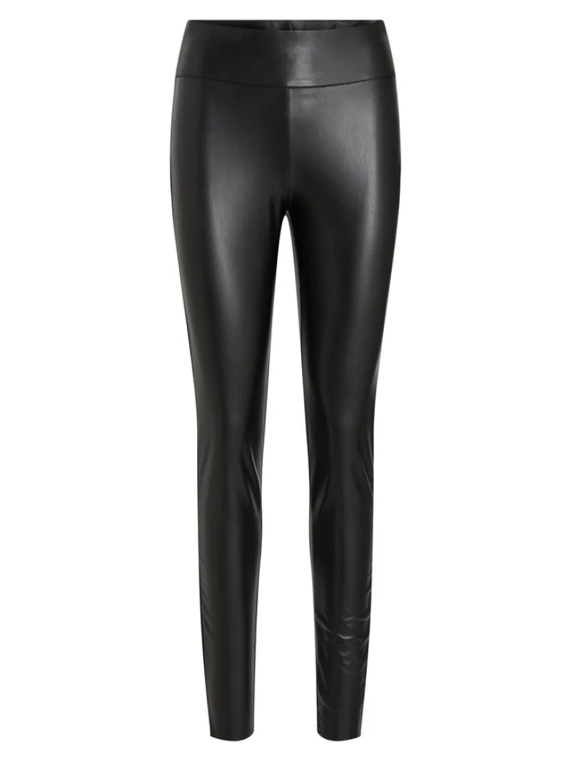 Vila Hosen*VIBARB COATED HW LEGGING - NOOS Black