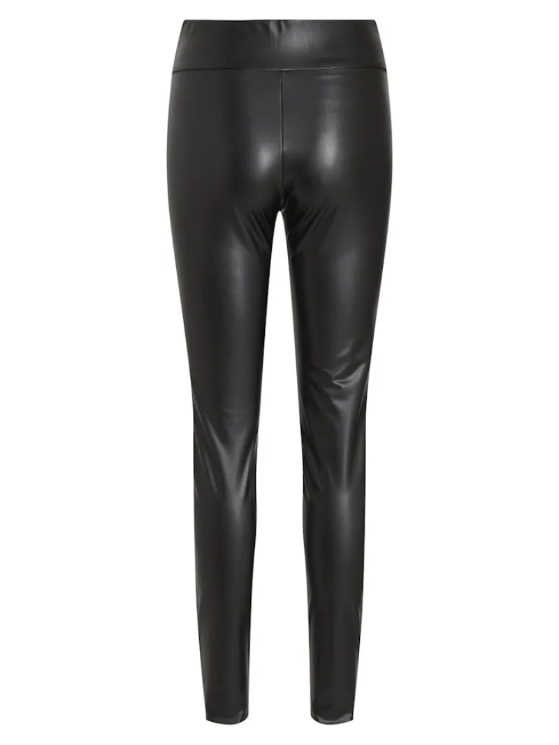 Vila Hosen*VIBARB COATED HW LEGGING - NOOS Black