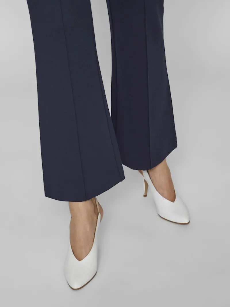 Vila Hosen*VIBILLIE HW PANTS - NOOS Navy Blazer