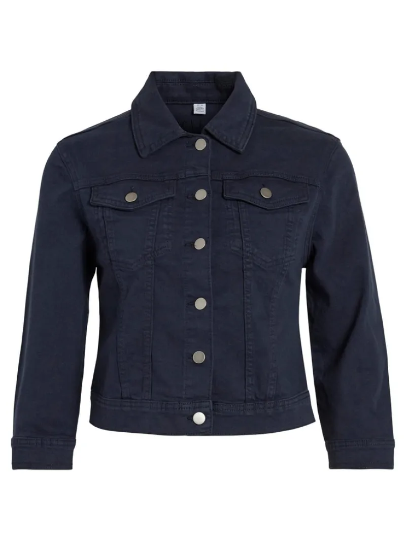 Vila Jacken*VIBIRKINA 3/4 DENIM JACKET/LS Total Eclipse