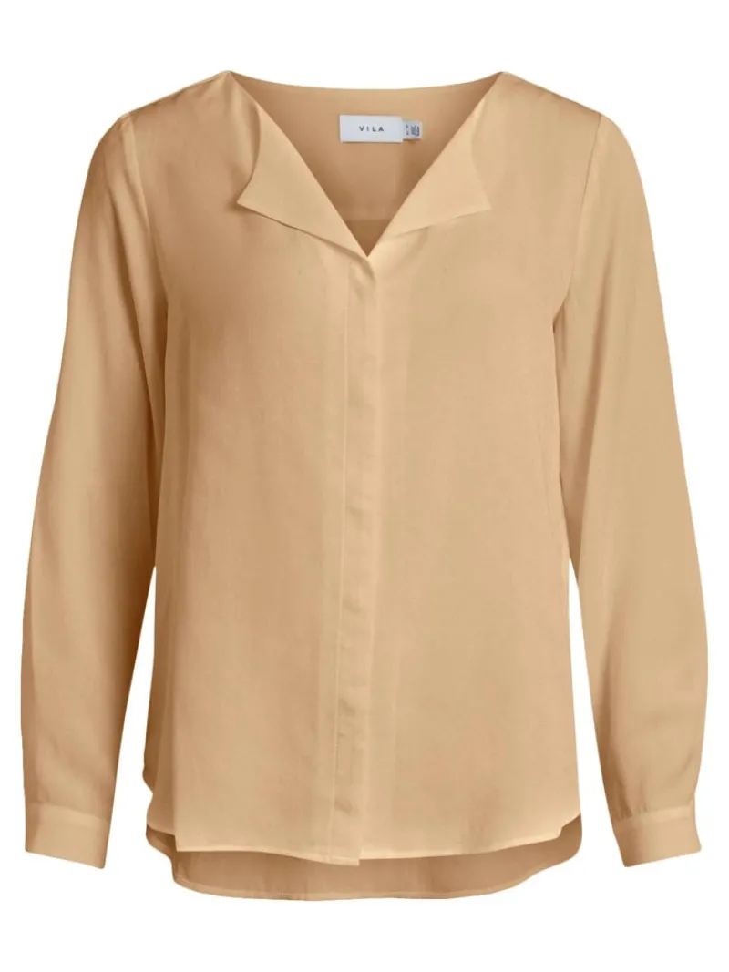 Vila Blusen*VIBIYA L/S SHIRT - EX Nomad