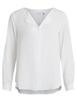 Vila Blusen*VIBIYA L/S SHIRT - EX Snow White