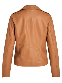 Vila Jacken*VICARA COATED JACKET - NOOS toasted coconut