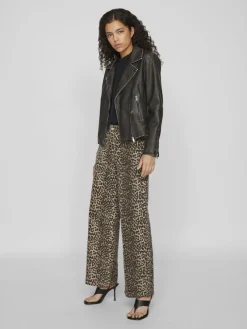 Vila Jacken*VICARA WASHED COATED JACKET Black