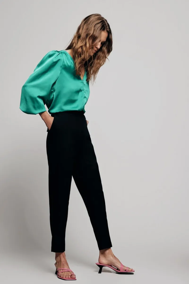 Vila Hosen*VICARRIE LOWNY RW SLIM 7/8 PANT - NOOS Black